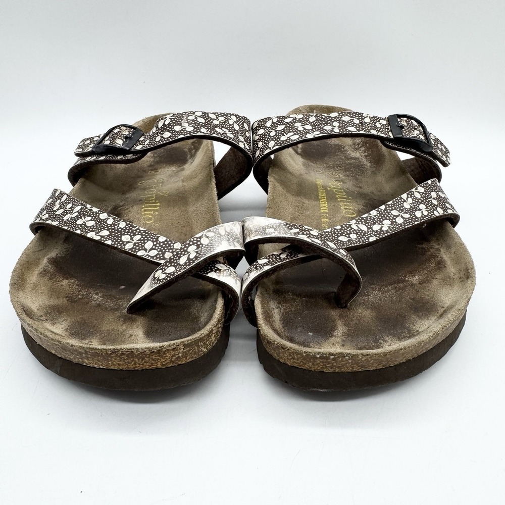 Birkenstock‎ Mayari Toe Loop Sandal Womens Size 38 Birko-Flor Brown Fern Print - Picture 5 of 10